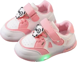 Sneakers for Girls Fashion LED Sneakers Kids Youth LED Shoes Low-Top Light Up Shoes for Girls Boys USB Charging Shoes Child