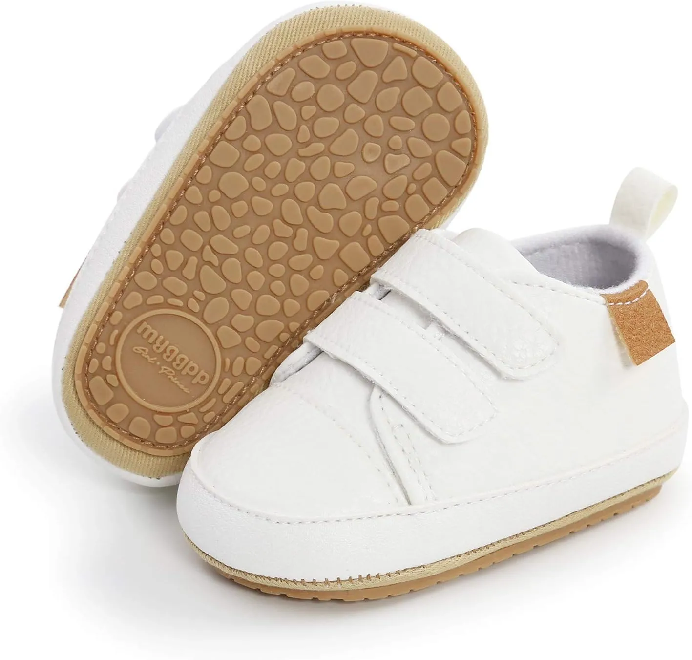 Sneakers for Girls, Girls Sneakers Non-Slip Rubber Sole High-Top PU Leather Sneakers Walking Shoes Loafers Flats