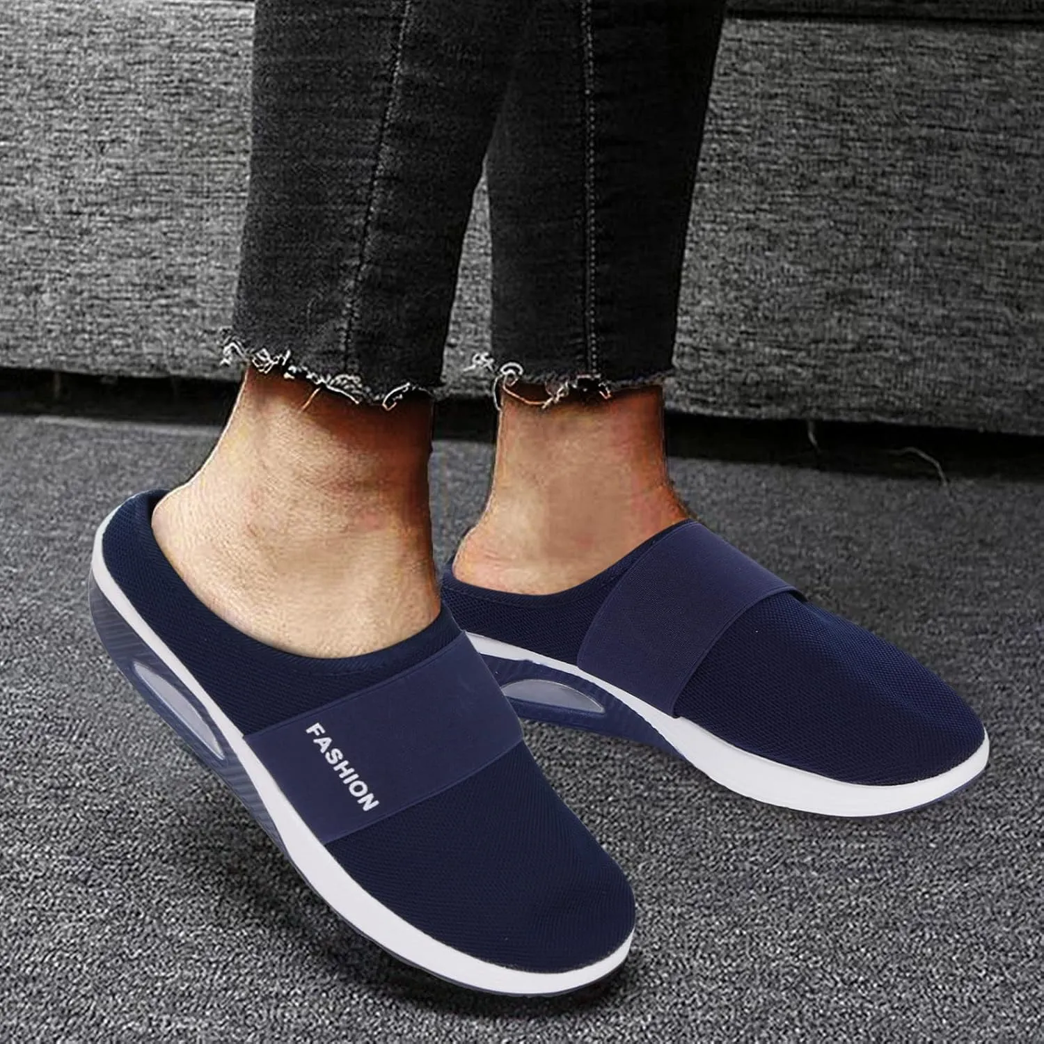 Stylish Platform Sneakers for Women 2023 Zapatos Mocasines para Mujer Black Sneakers for Women Slip Ons Womens Fashion Platform Sneakers 2023 Slip On Walking Shoes Women Wide