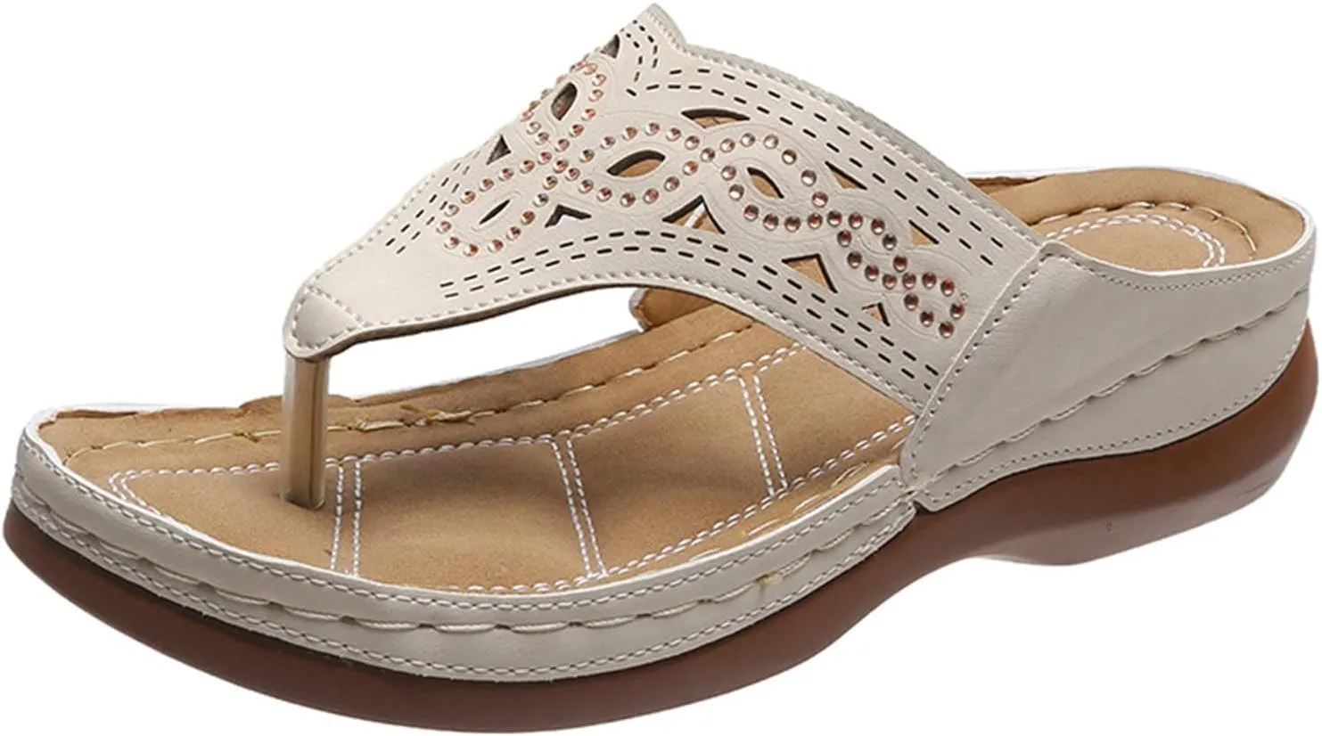 Summer beach Sandals for Women 2025 Wedge Comfortable Orthopedic Arch Support Wedge Shoes Womens Dressy Casual Walking