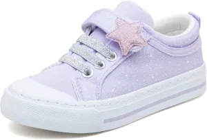 ToandonToddler Kids Sneakers Sparkle Fashion Glitter Sequins Canvas Shoes
