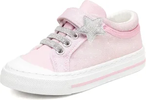 ToandonToddler Kids Sneakers Sparkle Fashion Glitter Sequins Canvas Shoes