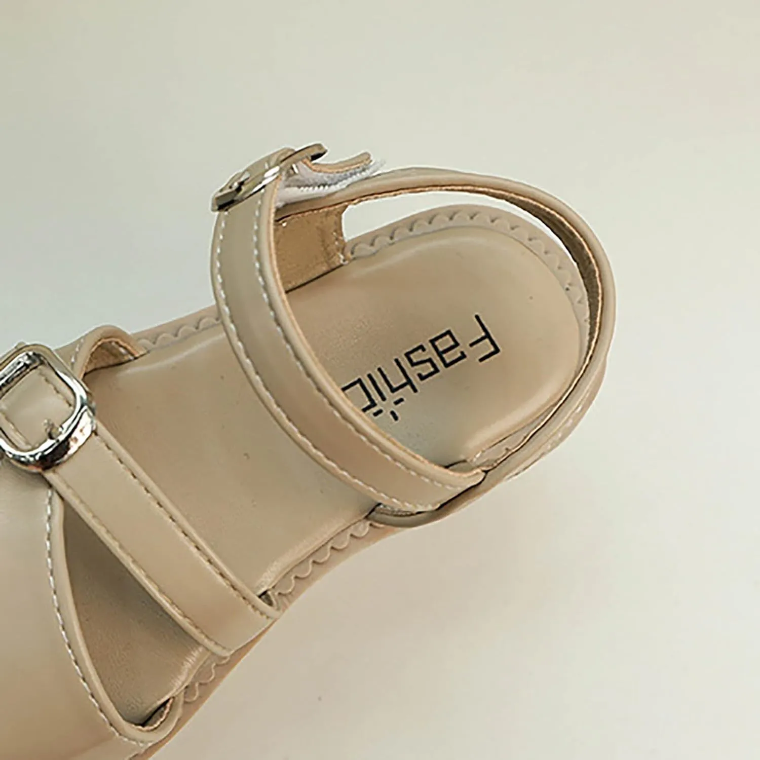 Toddler Brown Sandals Closed Toe Girl Toddler Girls Sandals Soft Rubber Princess Flat Shoes Summer Flower Girl Shoes