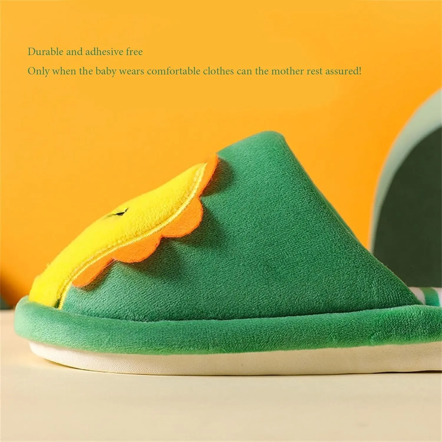 Toddler Shoes Girls Open Toe Home Slippers Cute Dinosaur House Slippers Kids Cotton Lined Winter Shoes Boys