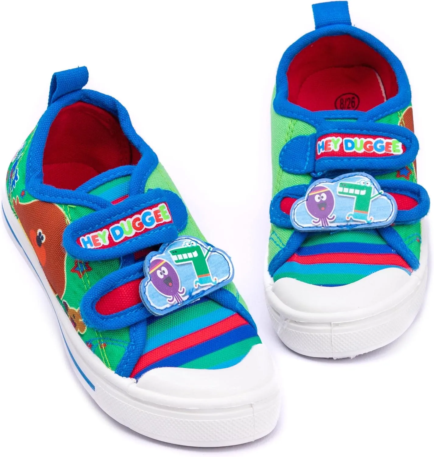 Trainers Boys Sneakers Squirrel Club Green Kids Canvas Shoes