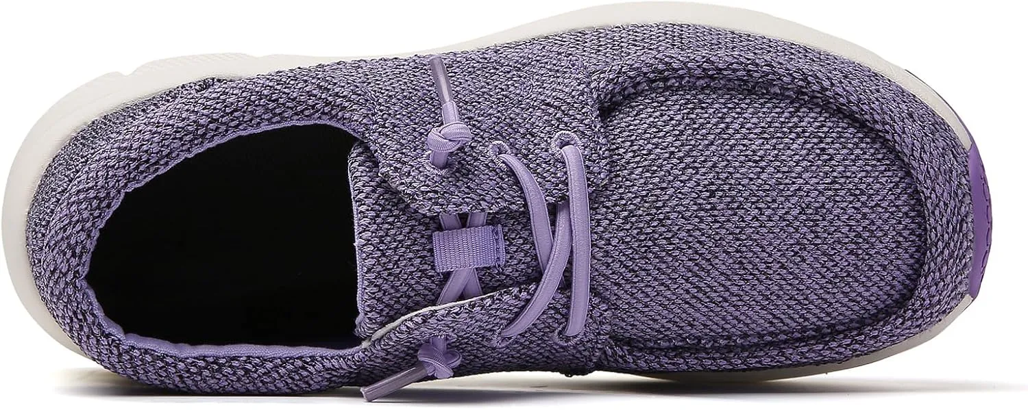 TSIODFO Women's Boat Loafers Casual Walking Shoes