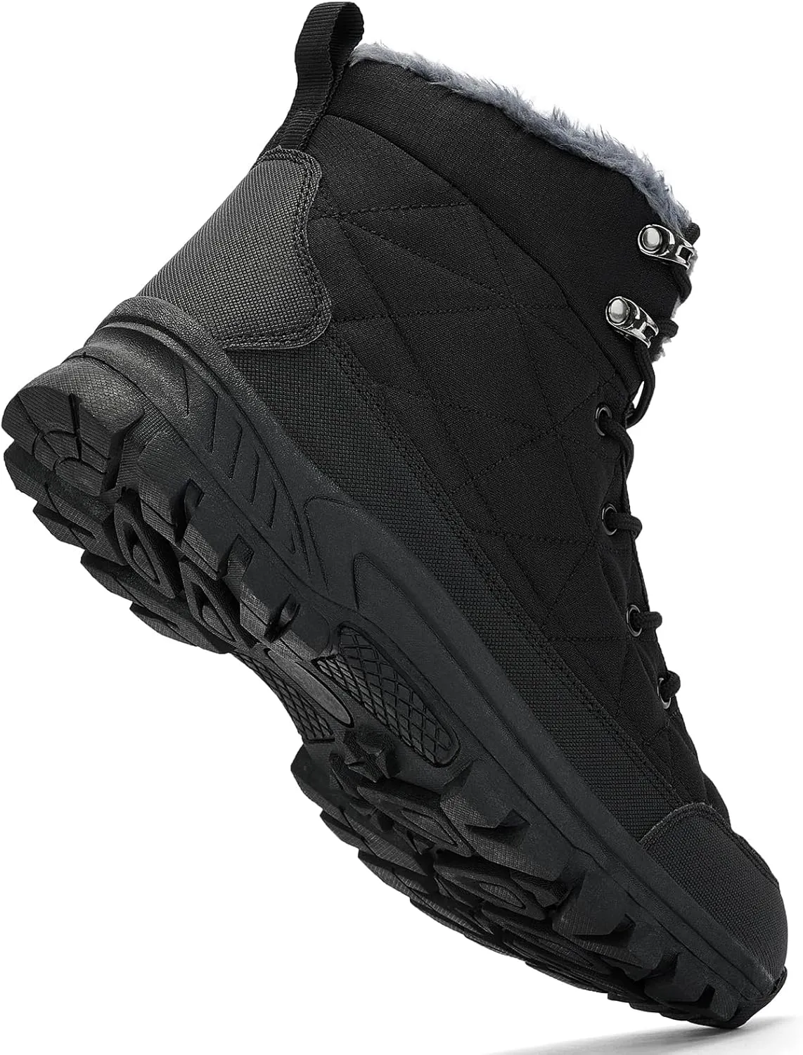 UPSOLO Men's Winter Warm Snow Work Boots