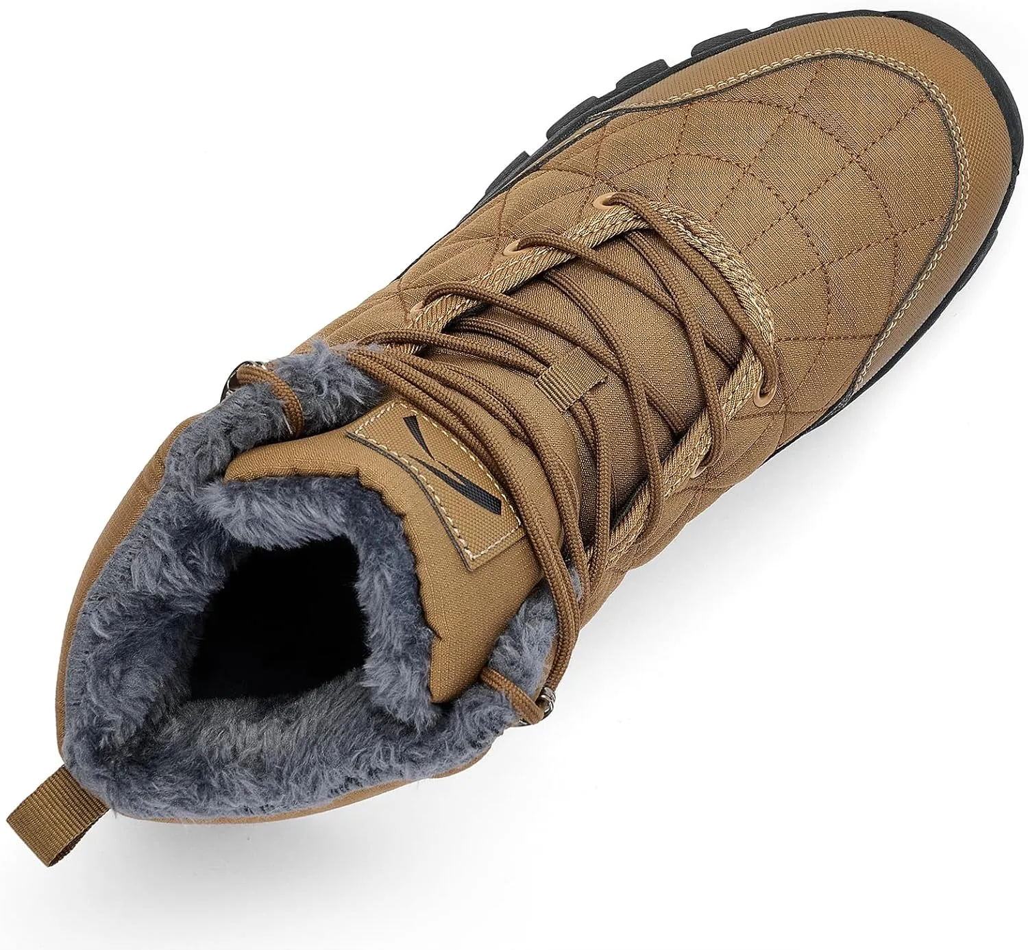 UPSOLO Men's Winter Warm Snow Work Boots