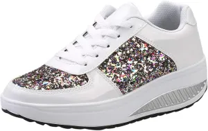 Wedge Fashion Sneakers for Women 2023 Zapatos CóModos Y Elegantes De Piso para Mujer Women's Running Shoes Black and White Black Casual Sneakers for Women Platform Women's Black Slip On Dress Shoes