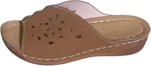 Wedge Sandals for Women Summer: Dressy Low Heel Comfortable Walking, Casual Slip on Summer Shoes Platform Orthopedic Support Lightweight Slippers Damping Sole Arch Support