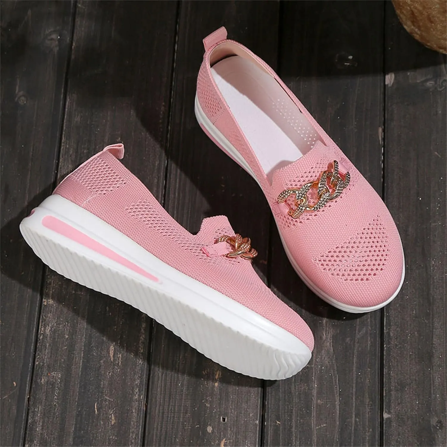 Women Comfort Trainers Indoor Outdoor Sneakers Ladies Mules Slippers Breathable Flat Heel Soft Sole Casual Shoes