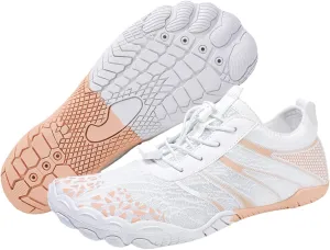 Women Hike Barefoot Shoes Men Breathable & Non-Slip Footwear Barefoot Shoes with Wide Toe Box, Quick Dry Athletic Beach Swim Surf Hiking Trail Running Shoe