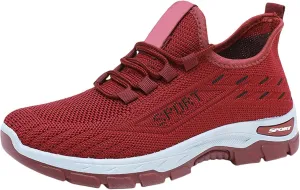 Women Trainers Running Walking Slip on Ladies Gym Comfortable Shoes Jogging Sports Lightweight Breathable Sneakers