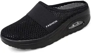 Women's Air Cushion Slip On Walking Shoes Comfortable Mesh Fashionable Women's Walking Shoes Orthopedic Diabetic Slippers