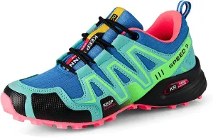 Women's Hiking Shoes Water Resistant Hiking Sneakers Trekking Shoes Trail Walking Running Camping Shoes Non-Slip Breathable Comfortable Lightweight