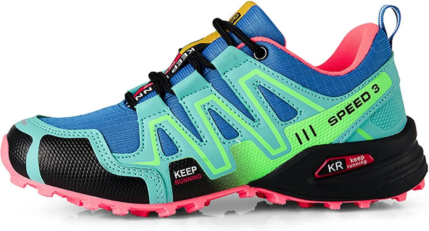 Women's Hiking Shoes Water Resistant Hiking Sneakers Trekking Shoes Trail Walking Running Camping Shoes Non-Slip Breathable Comfortable Lightweight