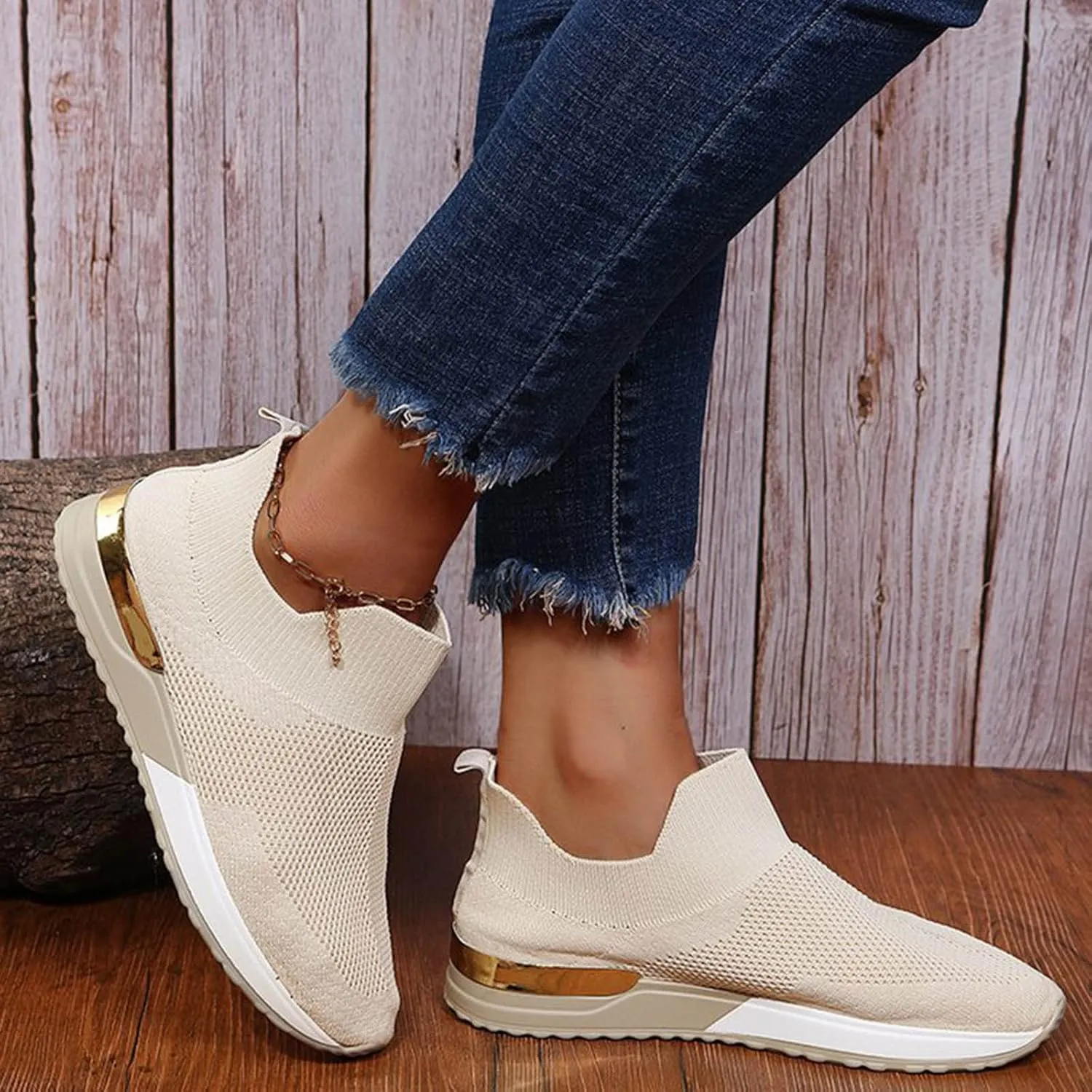 Womens Ladies Walking Running Shoes Slip On Lightweight Non Slip Work Shoes Women Fashion Men Casual Dress Shoes Women's Fashion Sneakers Red Tennis Shoe Loafers Shoe