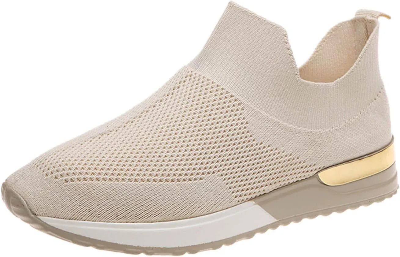 Womens Ladies Walking Running Shoes Slip On Lightweight Non Slip Work Shoes Women Fashion Men Casual Dress Shoes Women's Fashion Sneakers Red Tennis Shoe Loafers Shoe