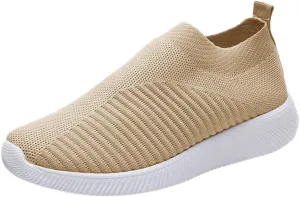 Women's Lightweight Slip On Walking Running Shoes Slip On Shoes Women Sports Casual Shoes for Fall Women's Fashion Sneakers Platform Tennis Shoe Trainers Shoe