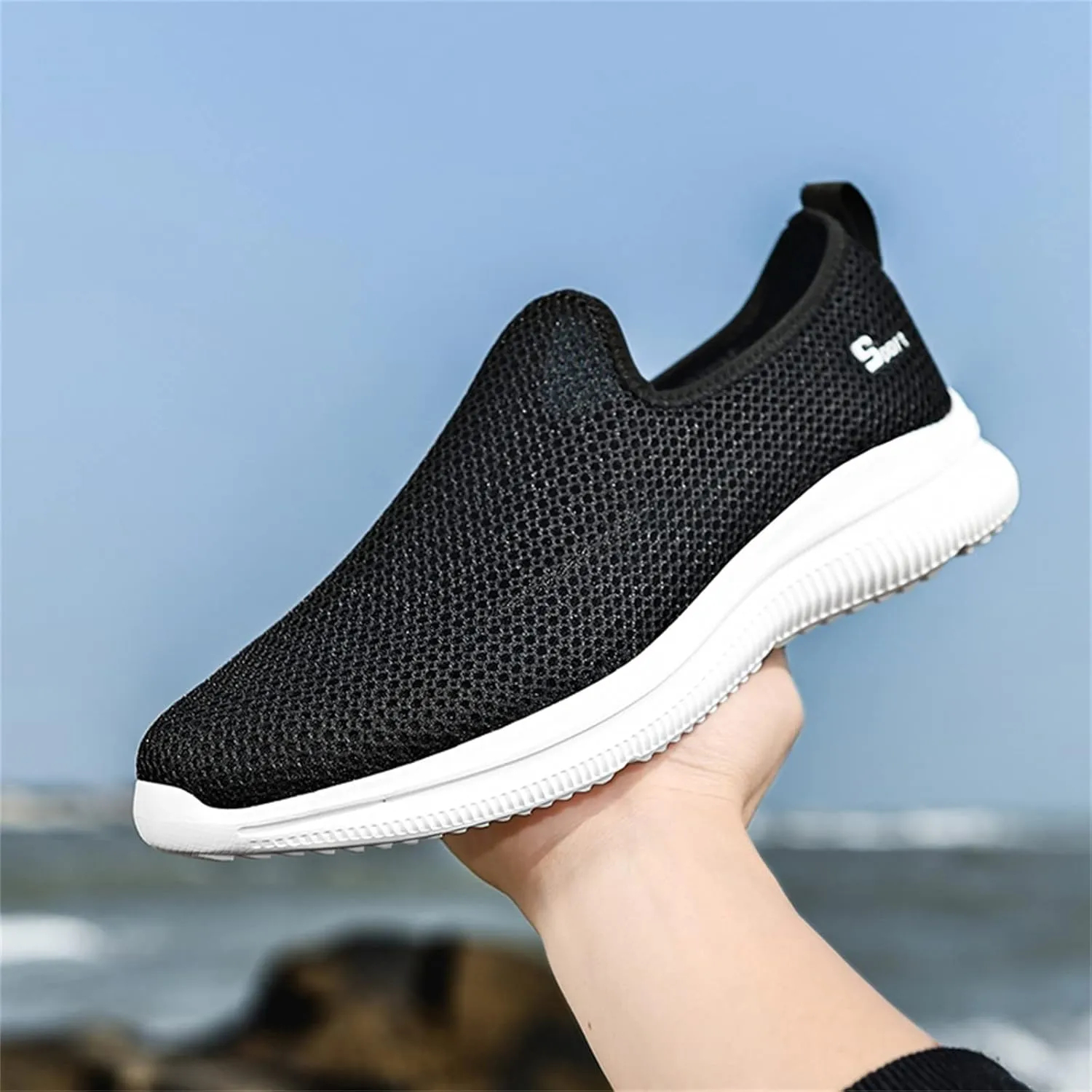 Women's Lightweight Slip On Walking Running Shoes Womens Running Shoes Winter Women Shoes Casual Casual Sneakers Steel Toe Tennis Shoe White Loafers