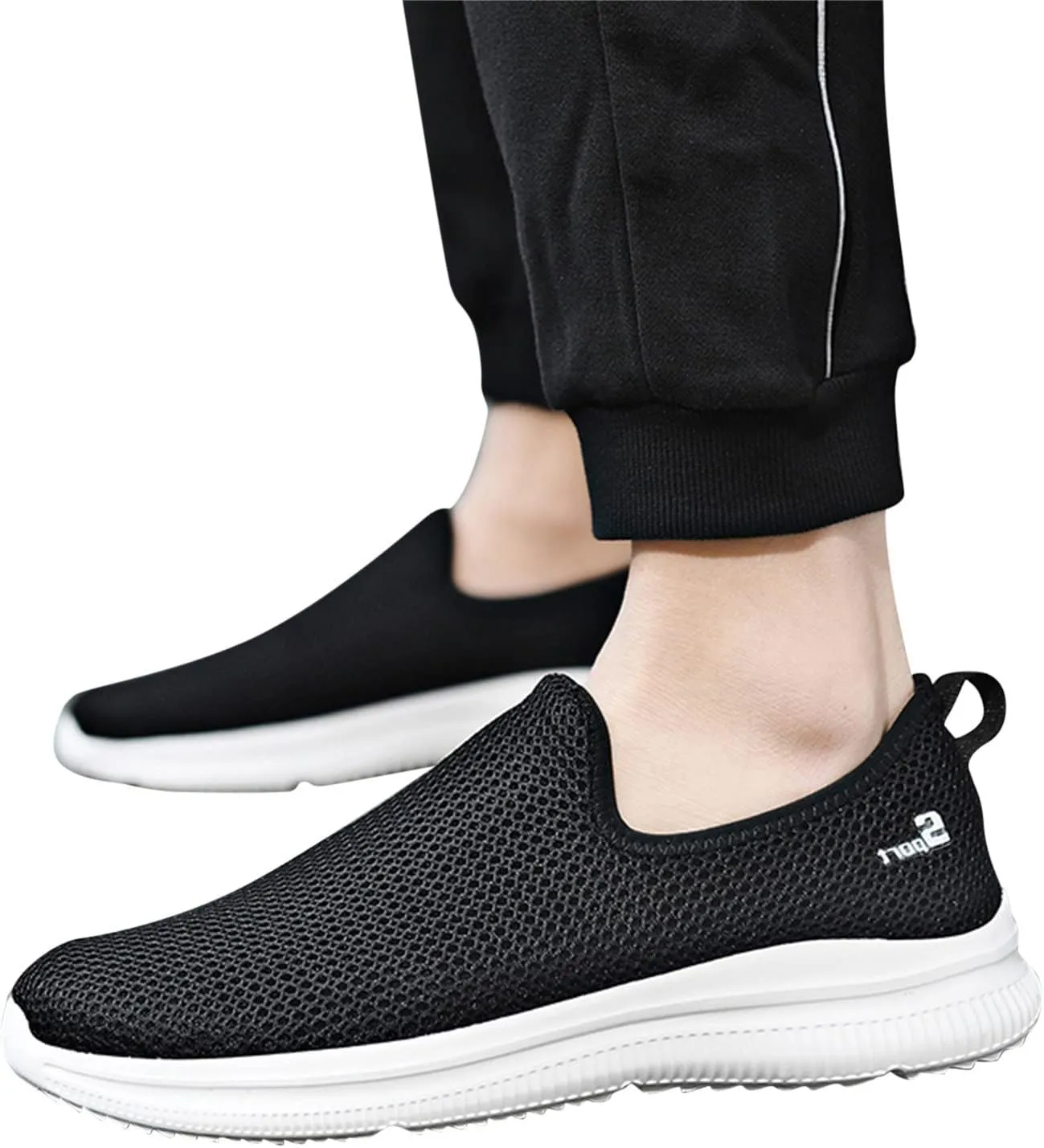 Women's Lightweight Slip On Walking Running Shoes Womens Running Shoes Winter Women Shoes Casual Casual Sneakers Steel Toe Tennis Shoe White Loafers