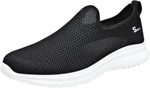 Women's Lightweight Slip On Walking Running Shoes Womens Running Shoes Winter Women Shoes Casual Casual Sneakers Steel Toe Tennis Shoe White Loafers