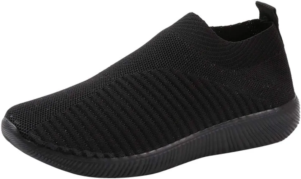 Womens Non Slip Work Shoes Slip On Water Resistant Walking Shoes Women Wide Width Men's Casual Dress Shoes Fashion Sneakers Brown Tennis Shoe Loafers Casual Slip On