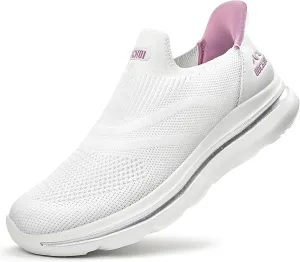 Womens Wide Toe Box Shoes Hands Free Slip on Sneakers Lightweight Tennis Walking Shoes for Gym Workouts