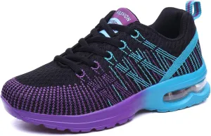YUKTOPA Womens Trainers Running Shoes Lightweight Breathable Road Running Shoes Air Cushion Gym Jogging Shoes Athletic Sports Sneakers Fashion Walking Shoes